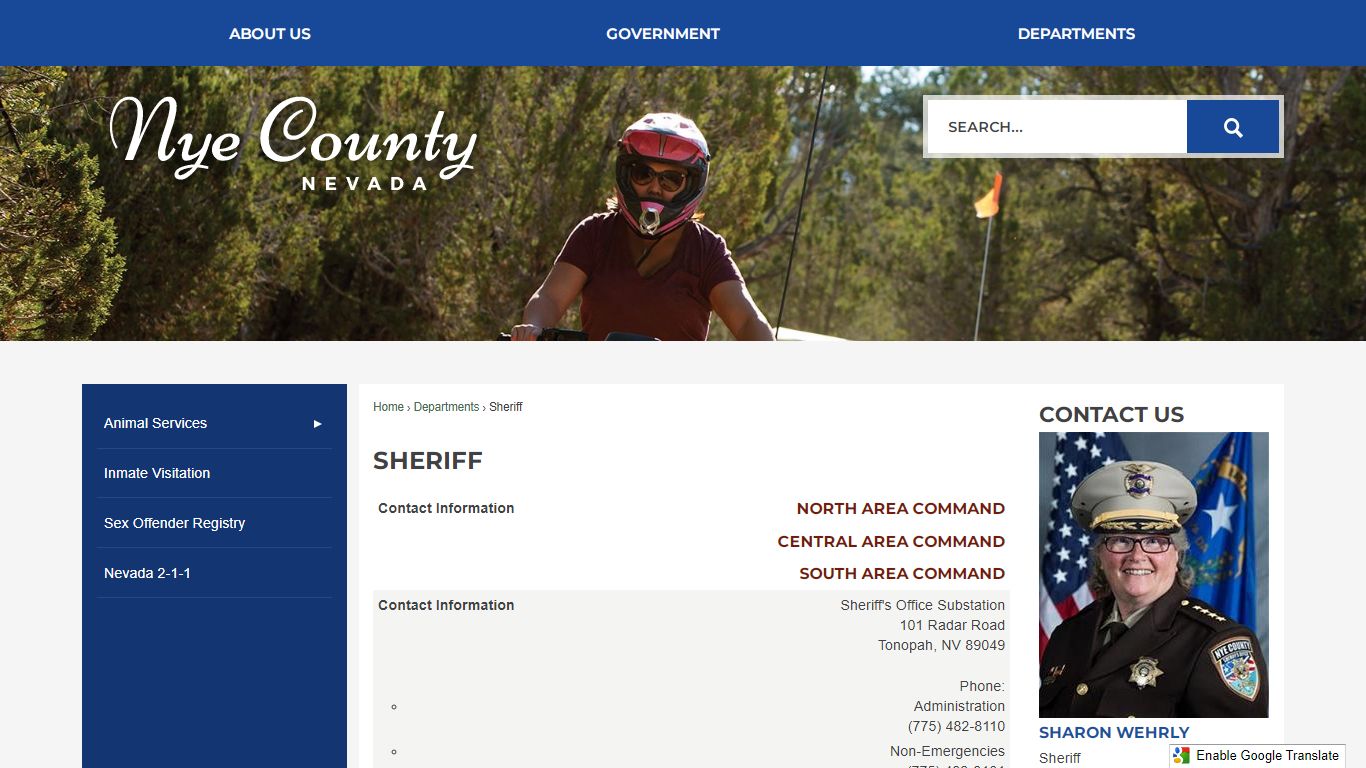 Sheriff | Nye County, NV Official Website